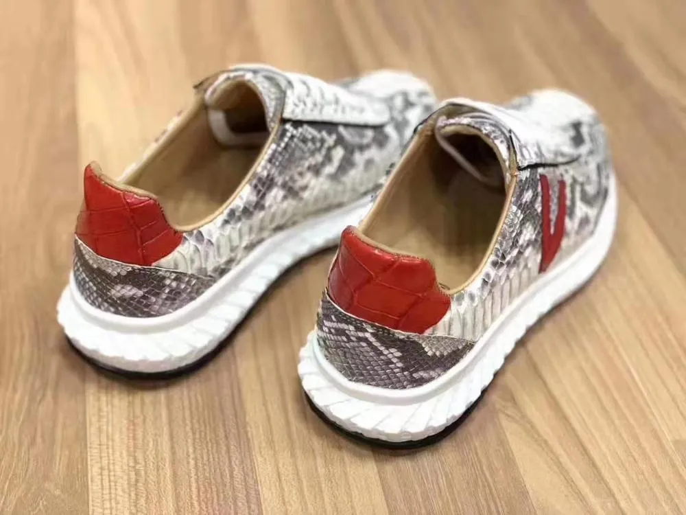 GENUINE PYTHON LOW TOP SNEAKERS