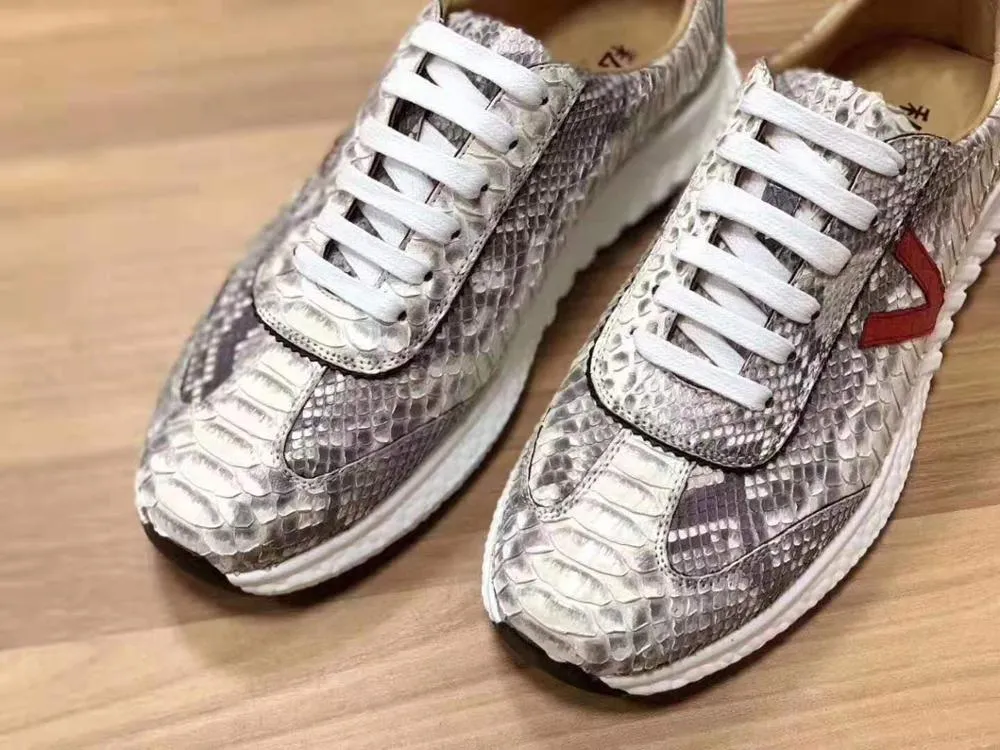 GENUINE PYTHON LOW TOP SNEAKERS