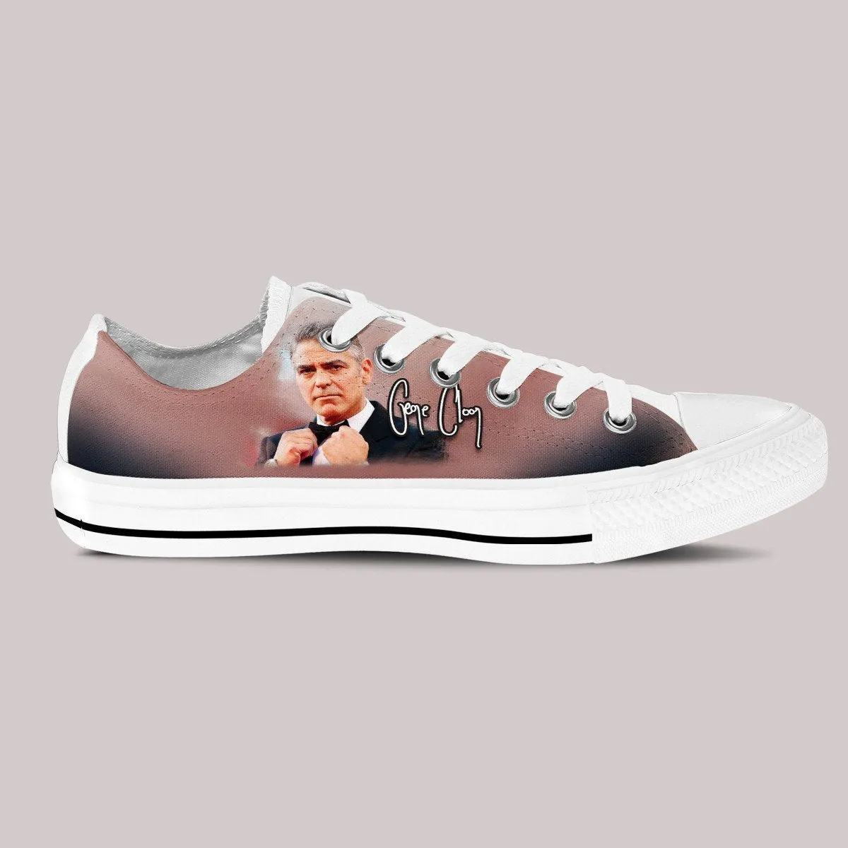 george clooney ladies low cut sneakers