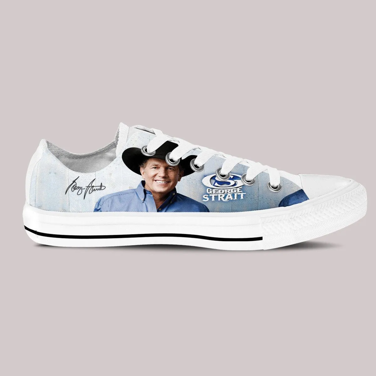 george strait ladies low cut sneakers