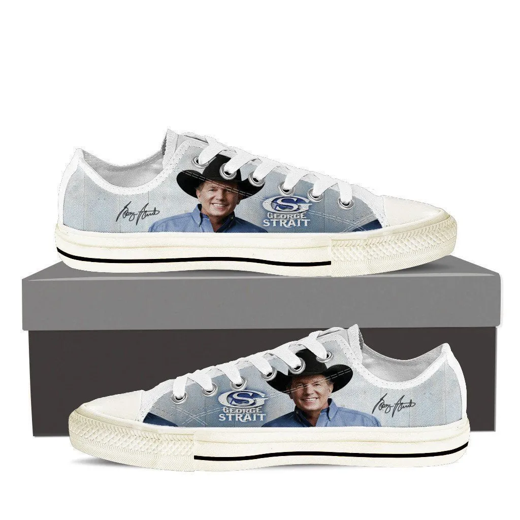 george strait ladies low cut sneakers