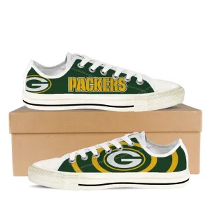 green bay packers ladies low cut sneakers