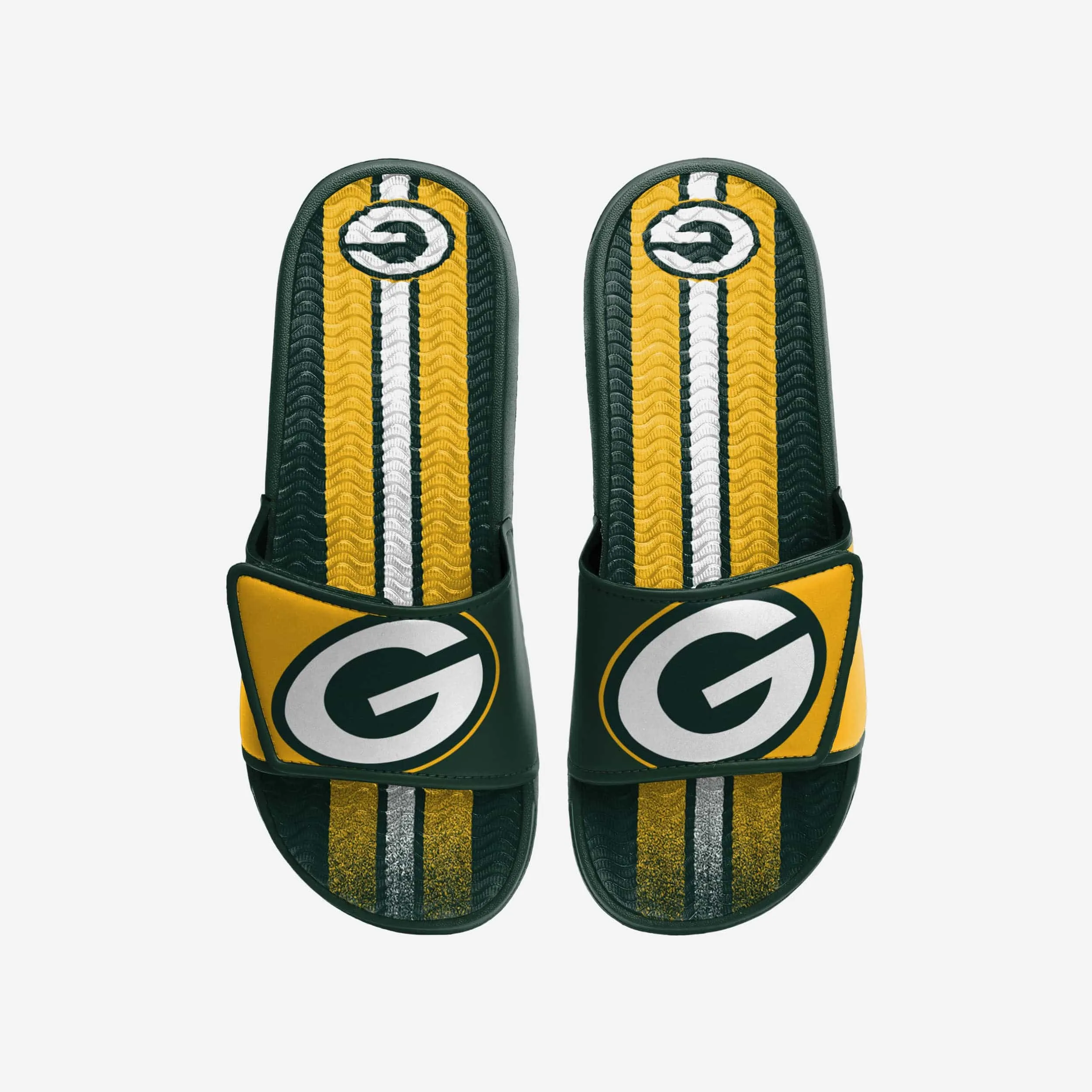 Green Bay Packers Team Stripe Gel Slide