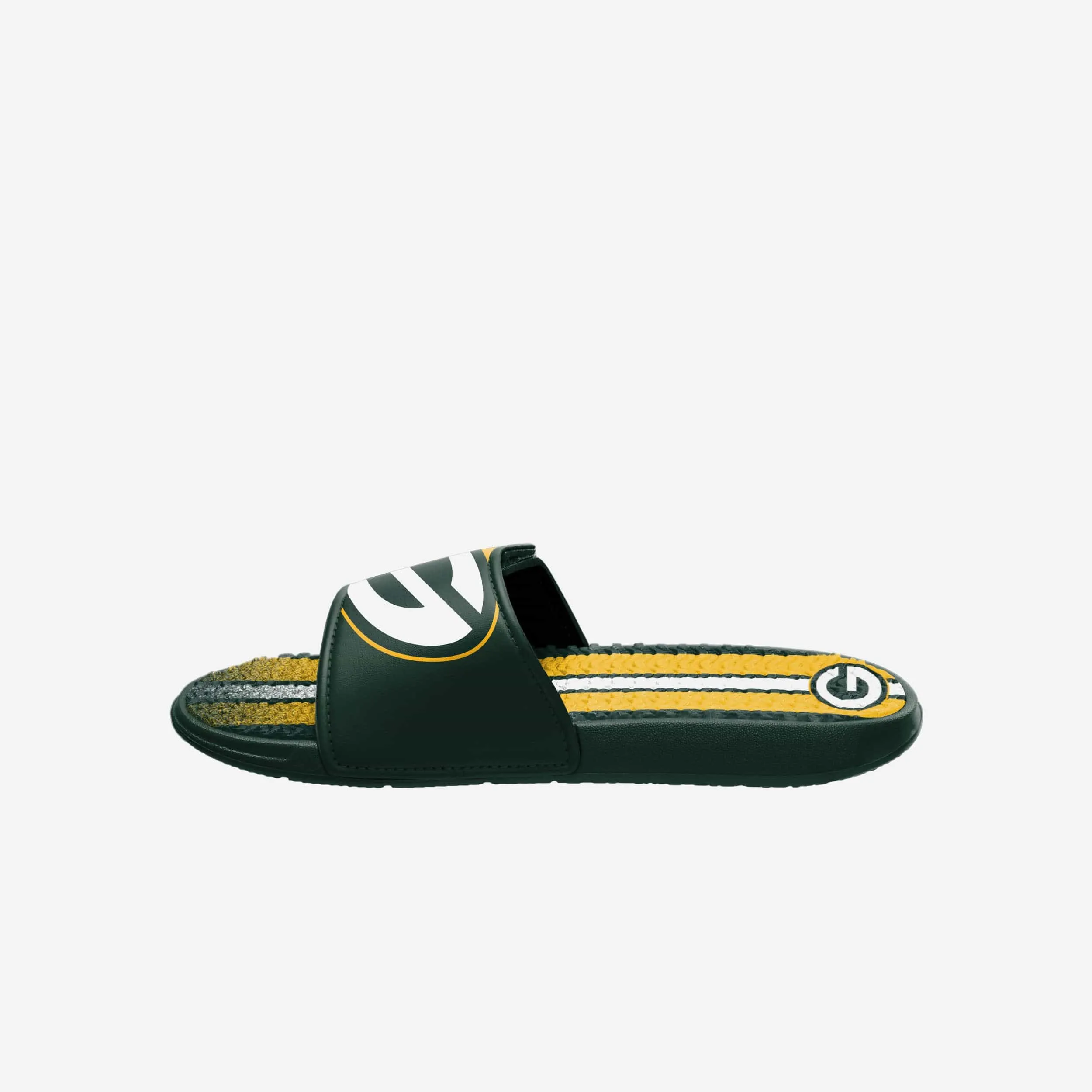 Green Bay Packers Team Stripe Gel Slide