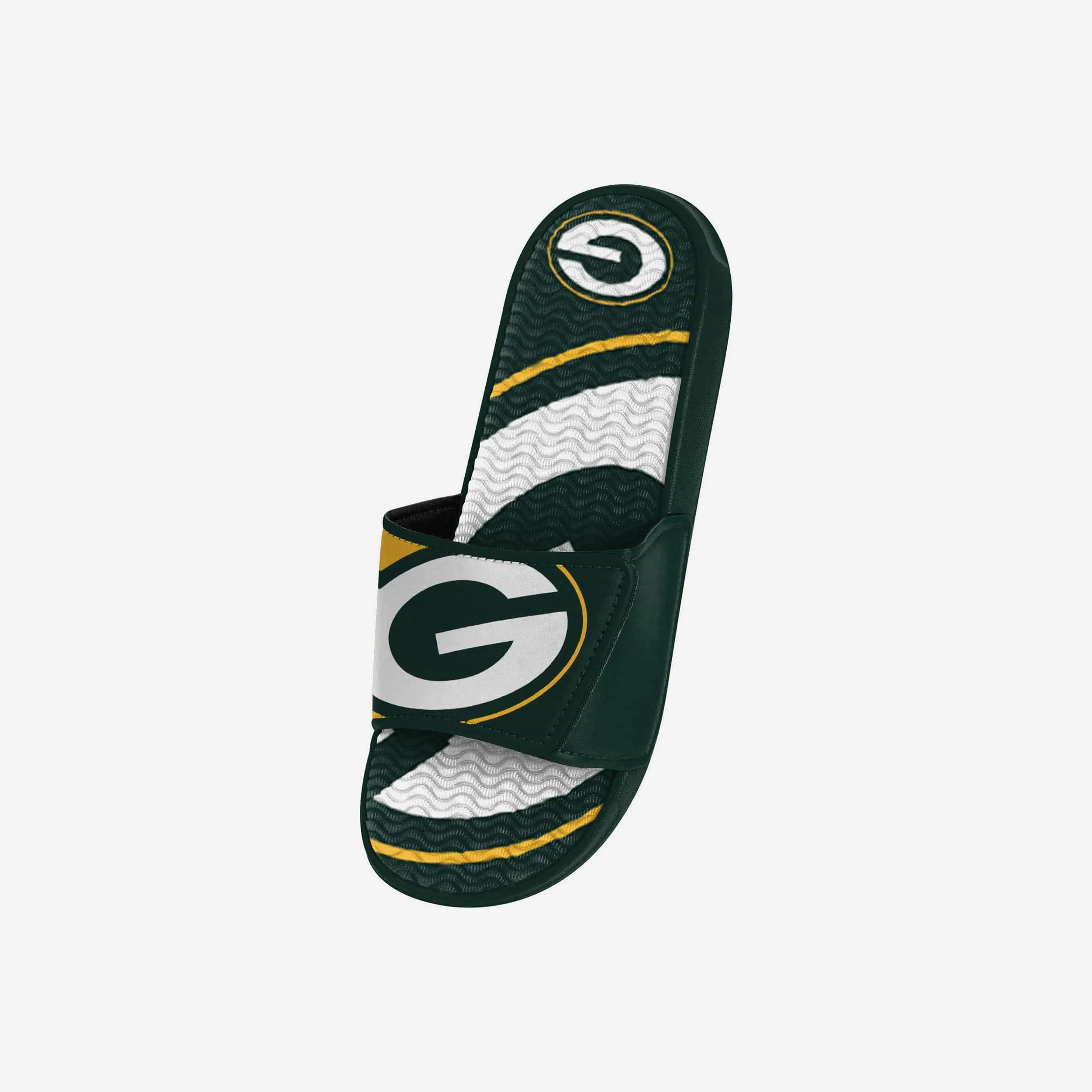Green Bay Packers Youth Colorblock Big Logo Gel Slide