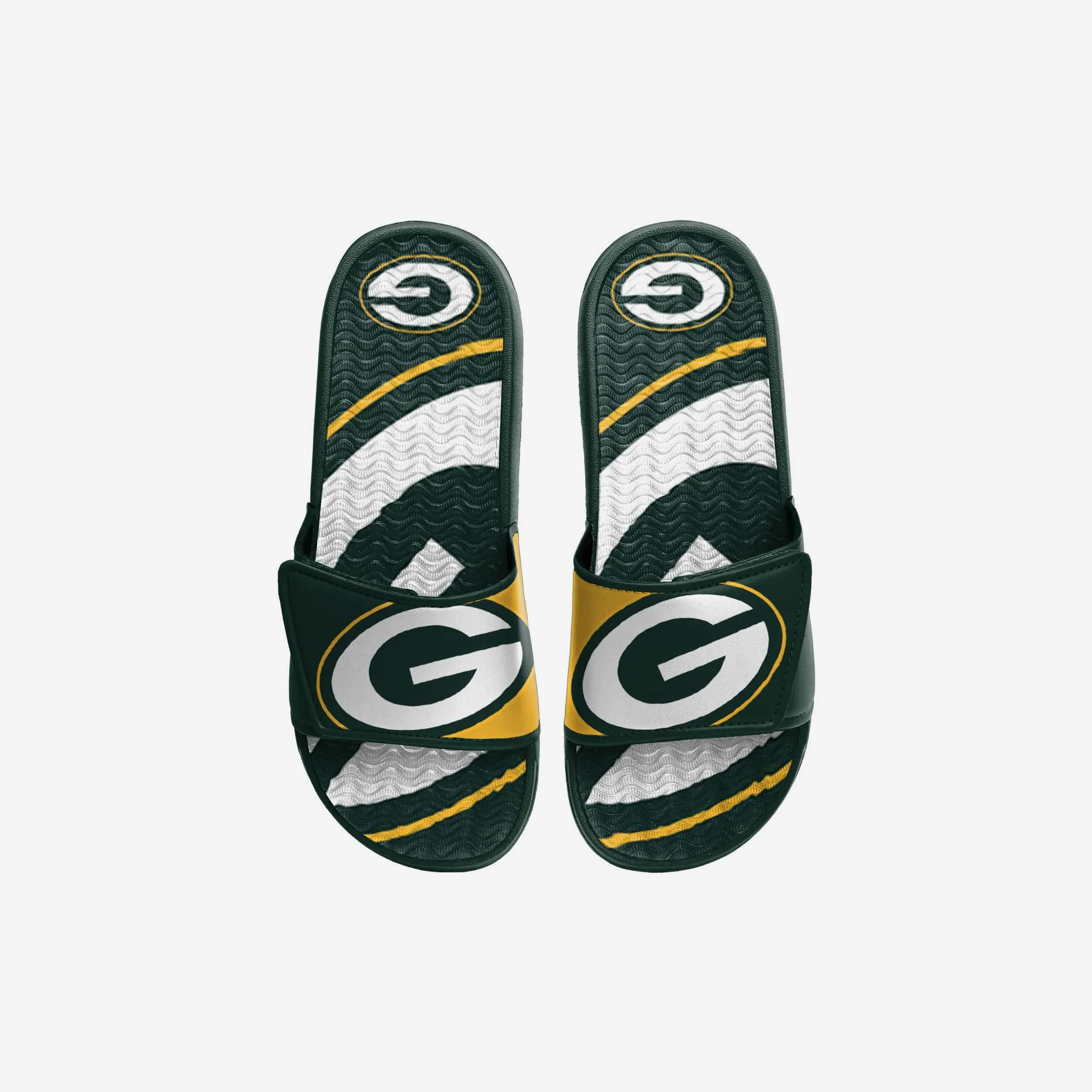 Green Bay Packers Youth Colorblock Big Logo Gel Slide