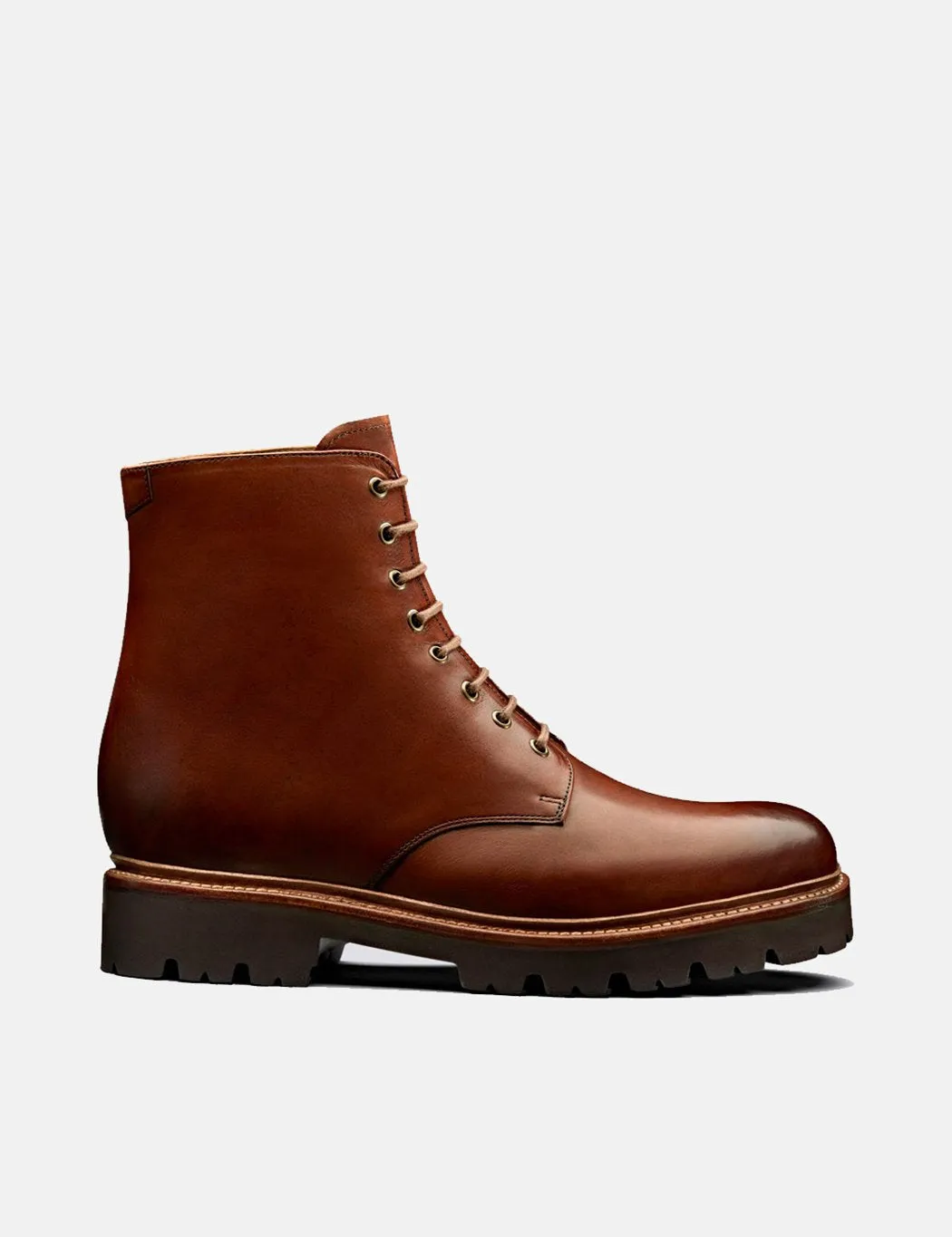 Grenson Boot - Tan Painted Hadley Proactive support Leather) (Hand Futuristic