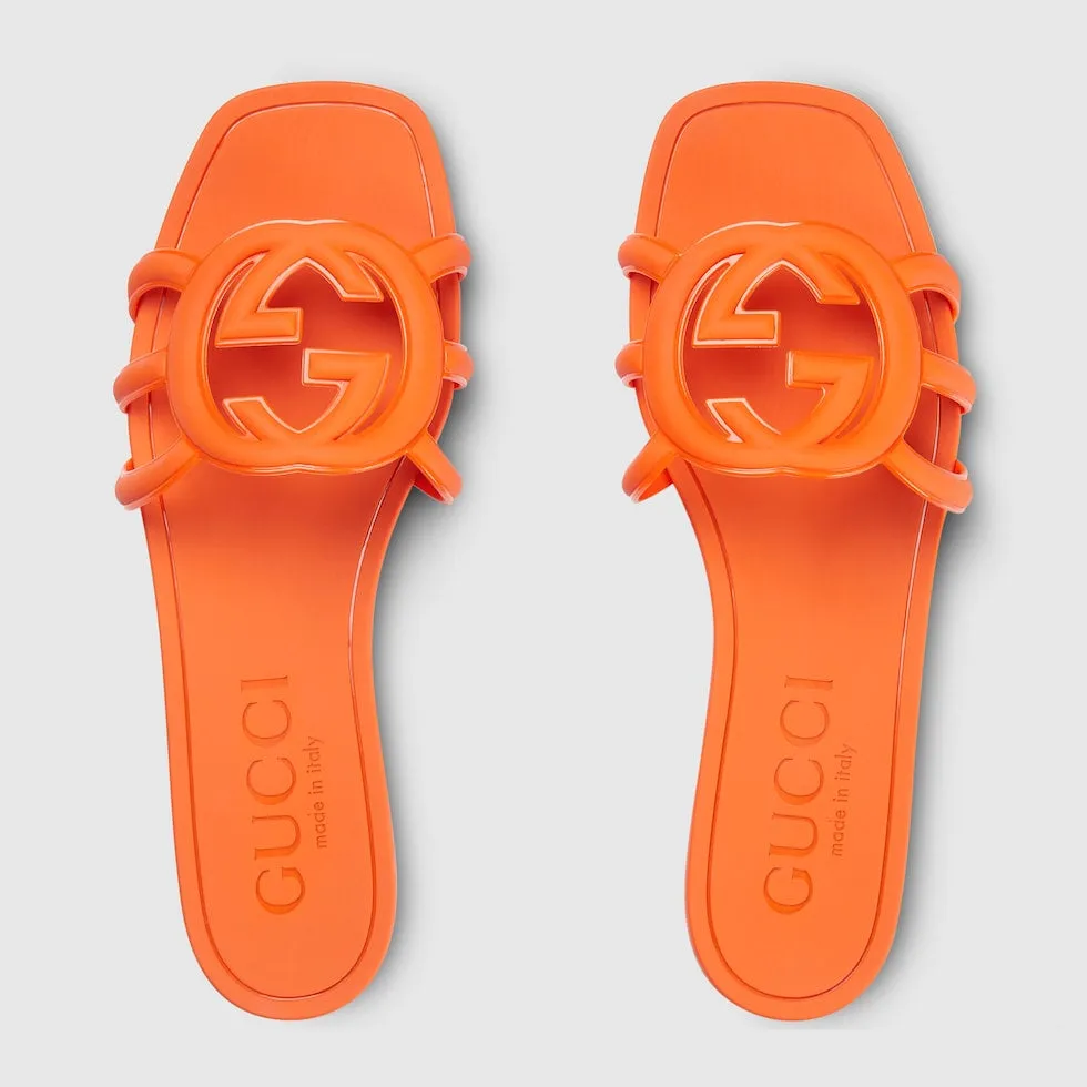GUCCI WOMEN'S INTERLOCKING G SLIDE SANDAL