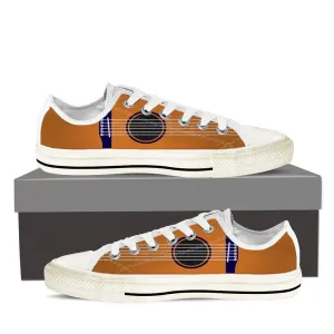guitar art mens low cut sneakers cut