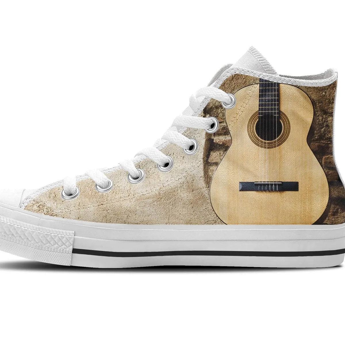 guitar  ladies high top sneakers
