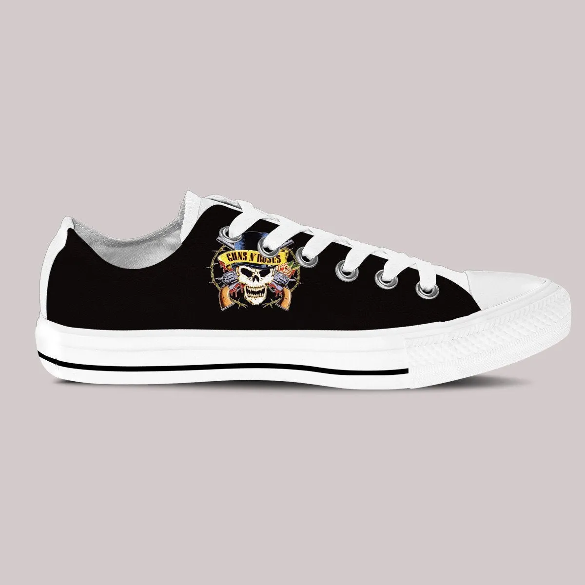 guns n roses ladies low cut sneakers