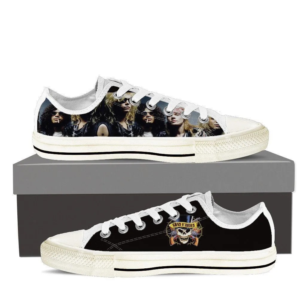 guns n roses ladies low cut sneakers