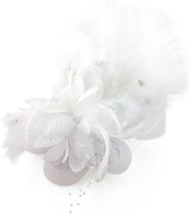 HAND Ladies' Fashionable Soft Feather Net Ascot/Derby Day Fascinator Headdress