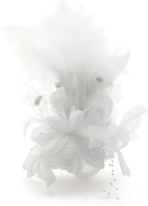 HAND Ladies' Fashionable Soft Feather Net Ascot/Derby Day Fascinator Headdress