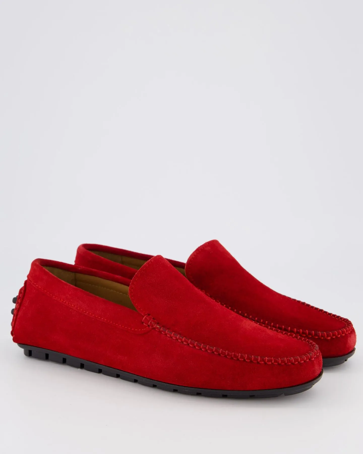 Heren Driver Loafer Rood