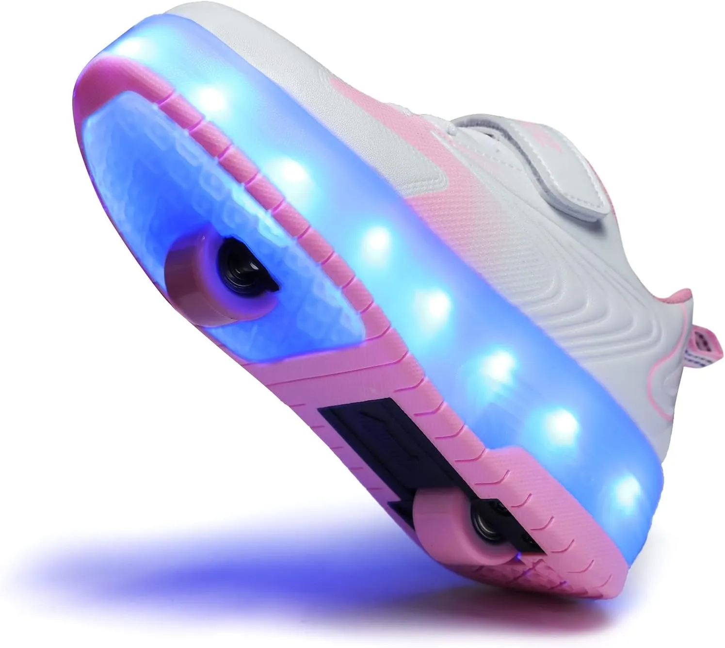 HHSTS Kids Shoes - New Upgraded with Wheels LED Light Color Shoes Shiny Roller Skates Skate Shoes Simple Kids Gifts Boys Girls The Best Gift for Party Birthday Christmas Day