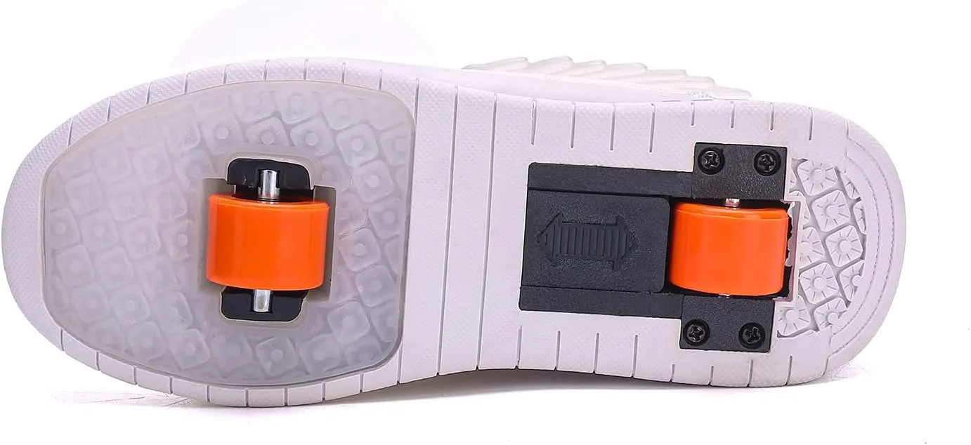 HHSTS Kids Shoes - New Upgraded with Wheels LED Light Color Shoes Shiny Roller Skates Skate Shoes Simple Kids Gifts Boys Girls The Best Gift for Party Birthday Christmas Day
