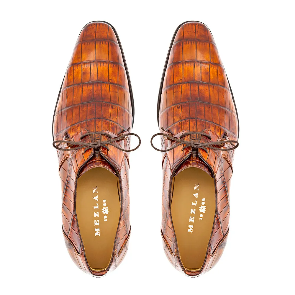 Hi-Shine Alligator Lace Up