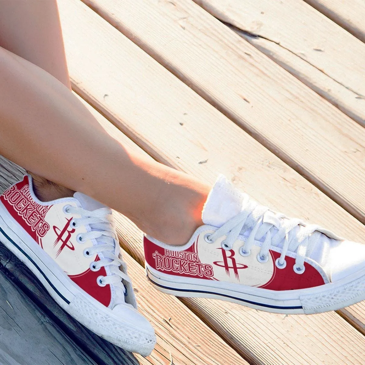 houston rockets ladies low cut sneakers