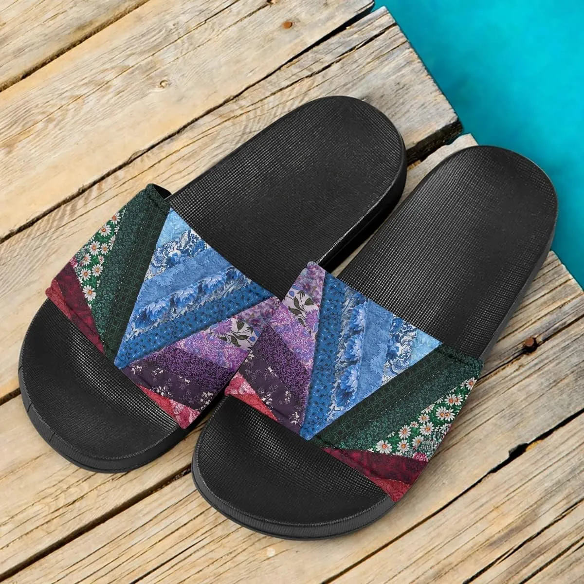 Howilath Novelty Animals Pattern Women's Slide Sandals Undersea Travel Print EVA Soft Sole Open Toe Flat Sandals for Women Gift