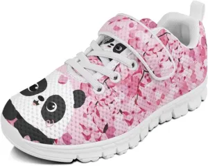 Howilath Sneakers for Kids Girls Sports Tennis Shoes Big Kid Mesh Sneakers with Single Buckle
