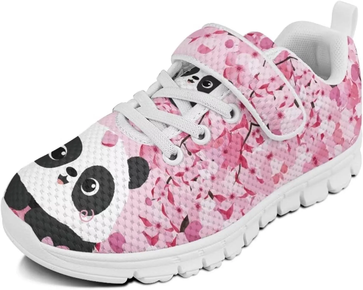 Howilath Sneakers for Kids Girls Sports Tennis Shoes Big Kid Mesh Sneakers with Single Buckle