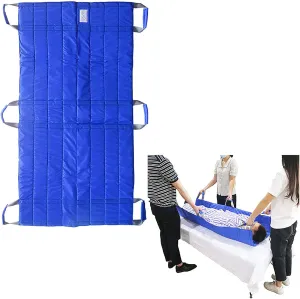 IOCCIOBB Positioning Bed Pad with Handles Incontinence Mattress Bedding Protector Liner, for Hospital Bedridden Lift Moving Patient Elderly Seniors Turner Transfer Sling