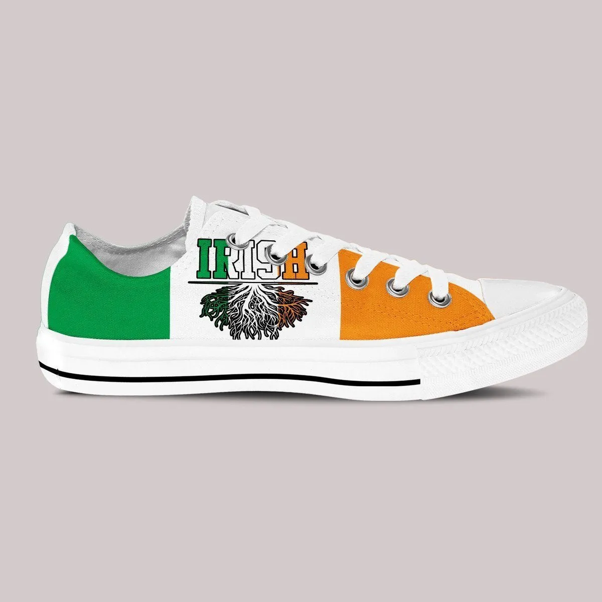 irish roots mens low cut sneakers cut