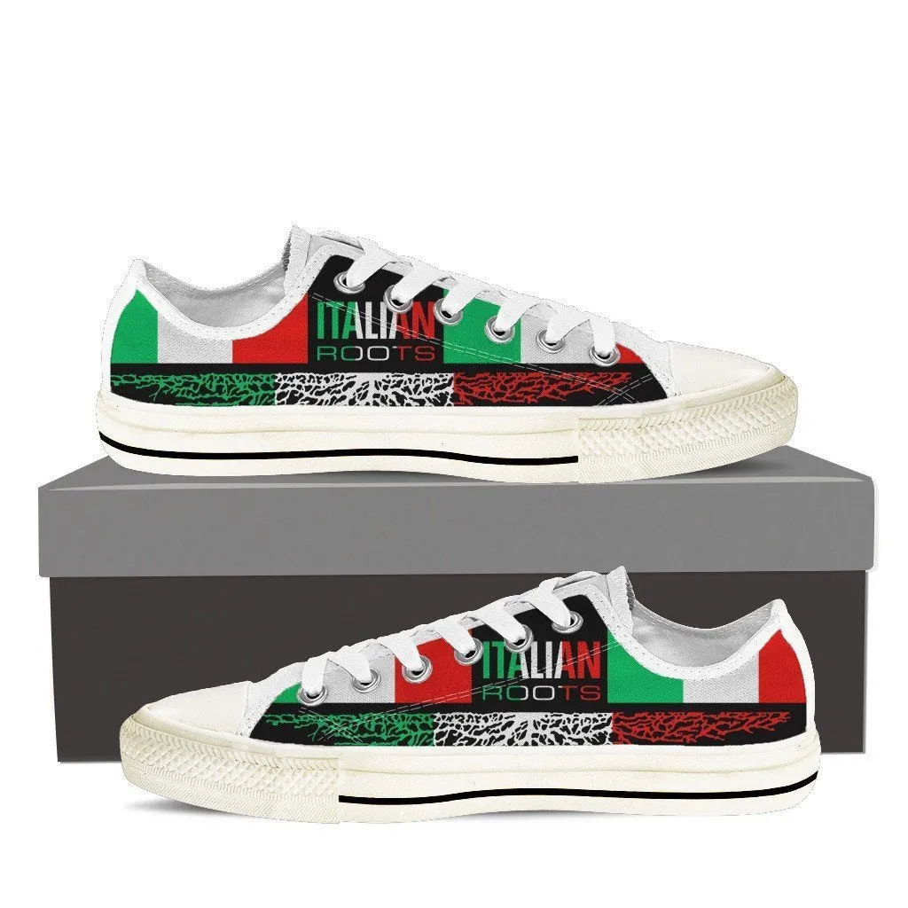 italian roots ladies low cut sneakers