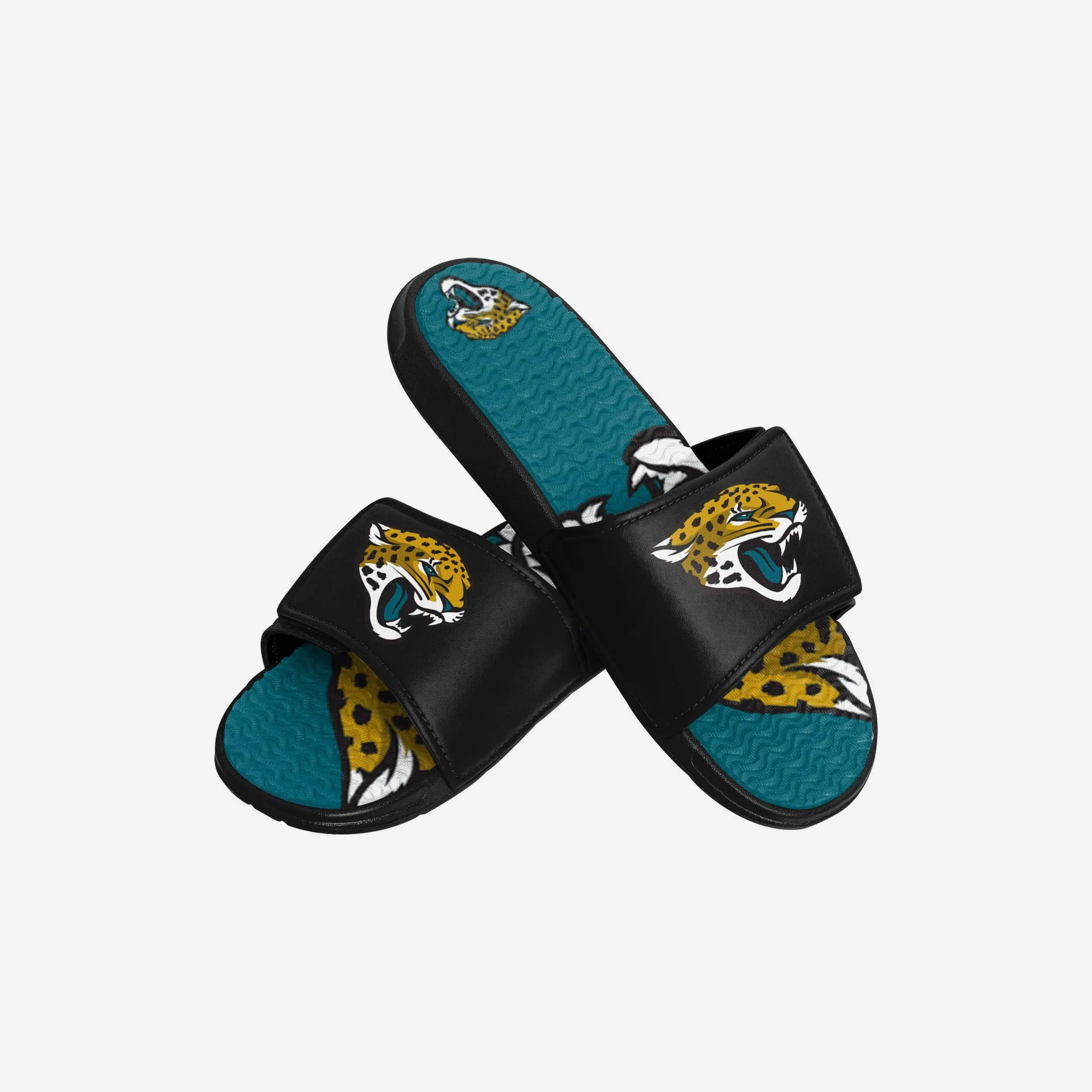 Jacksonville Jaguars Youth Colorblock Big Logo Gel Slide