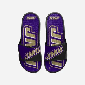 James Madison Dukes Colorblock Big Logo Gel Slide
