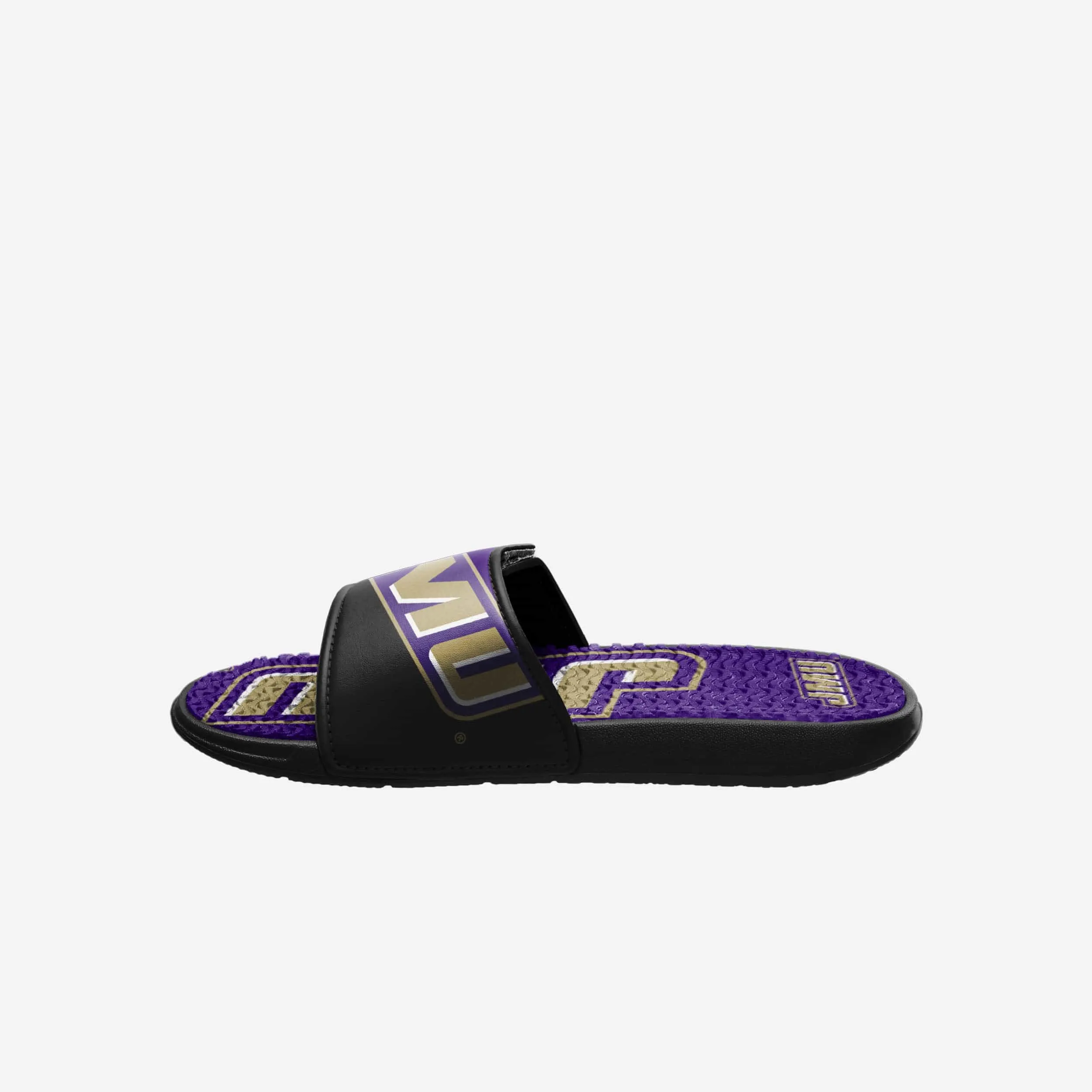 James Madison Dukes Colorblock Big Logo Gel Slide