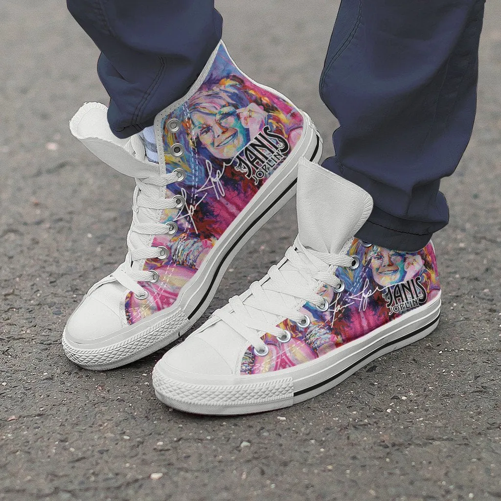 janis joplin ladies high top sneakers