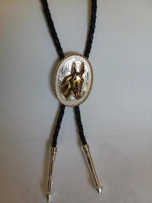 Jewelry - Montana Silversmiths -  Bolo Tie with Mule Head