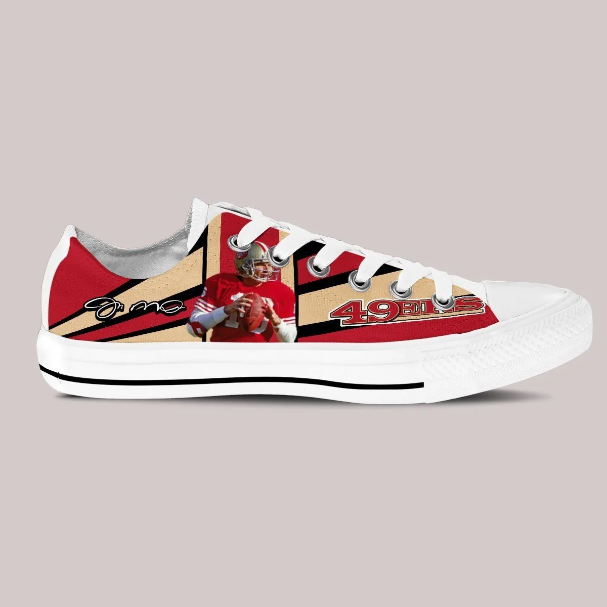joe montana mens low cut sneakers