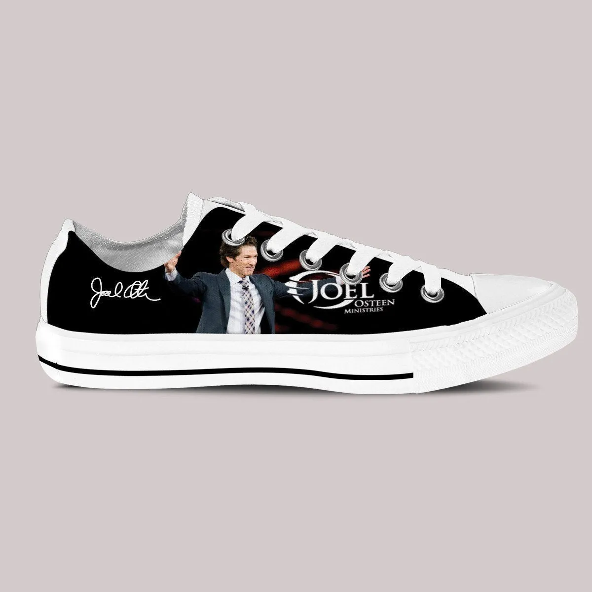joel osteen ladies low cut sneakers