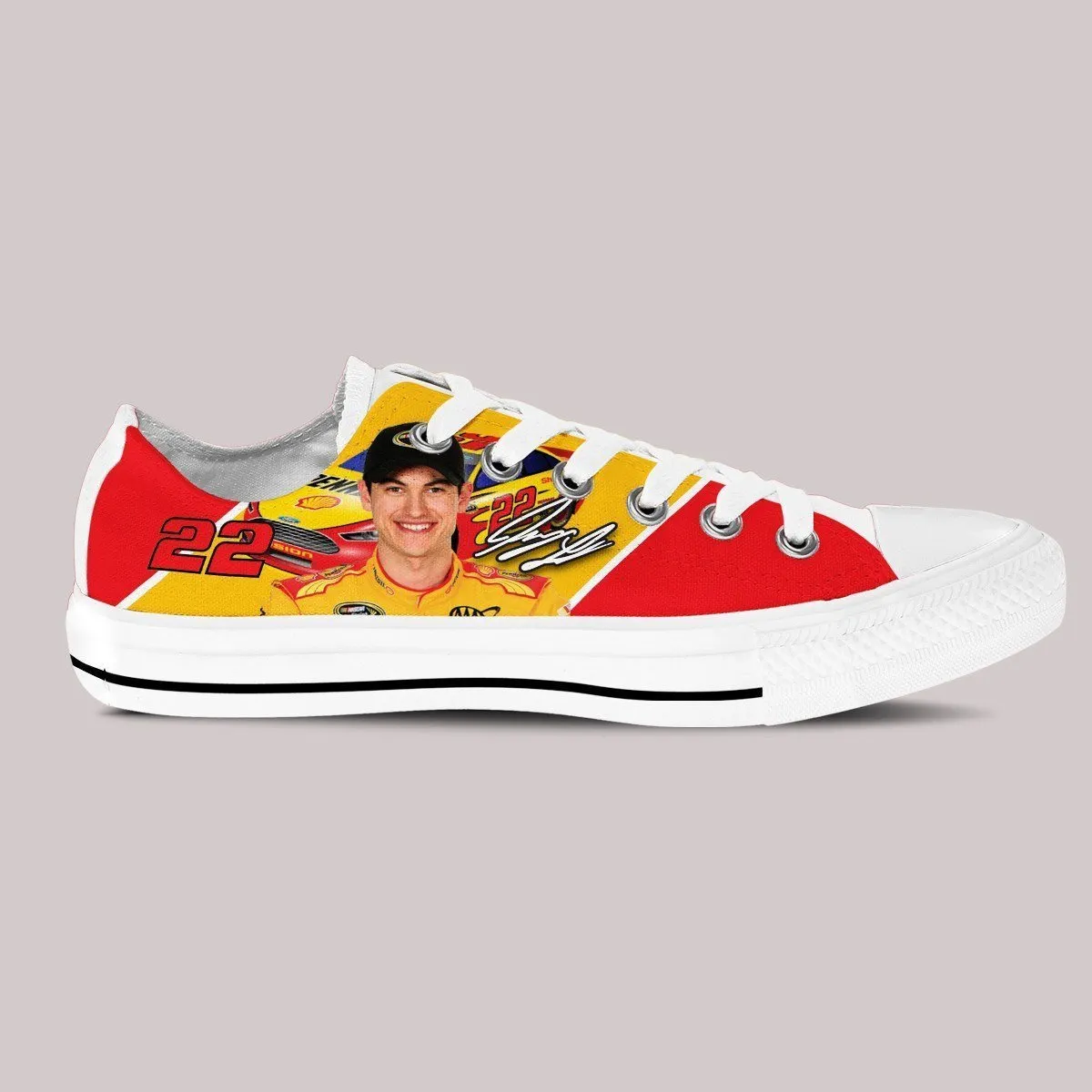 joey logano ladies low cut sneakers