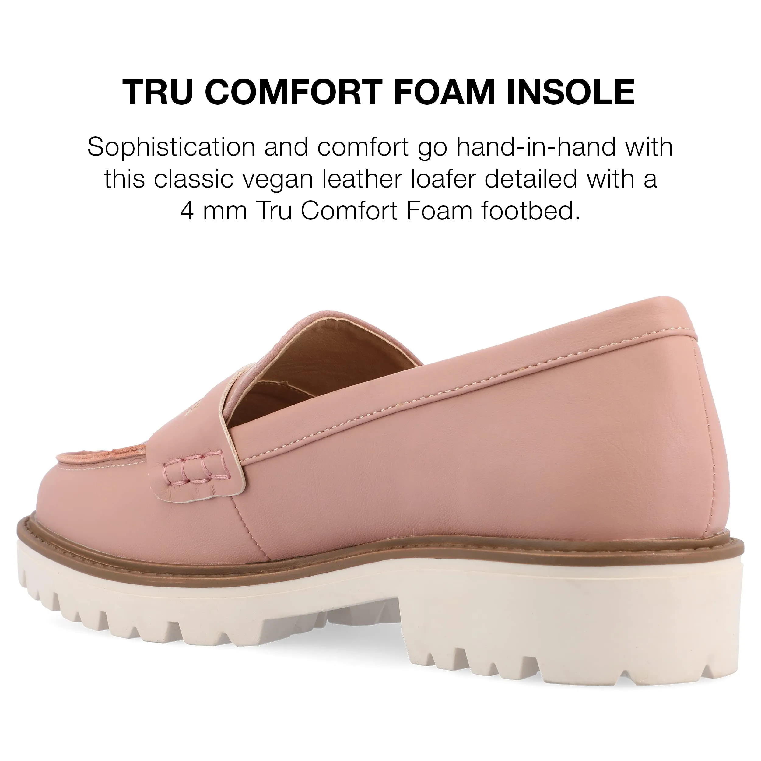 Journee Women's Comfort Foam Kenly Loafer Blush, 9