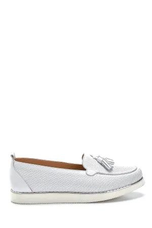 Kadın Deri Püskül Detaylı Loafer