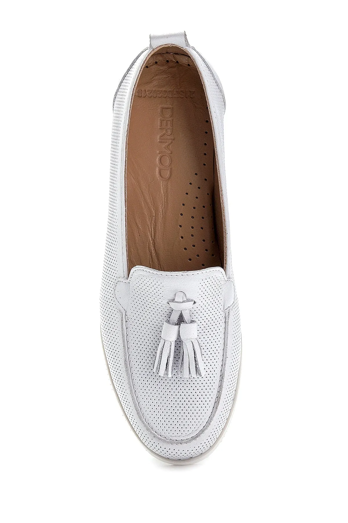 Kadın Deri Püskül Detaylı Loafer
