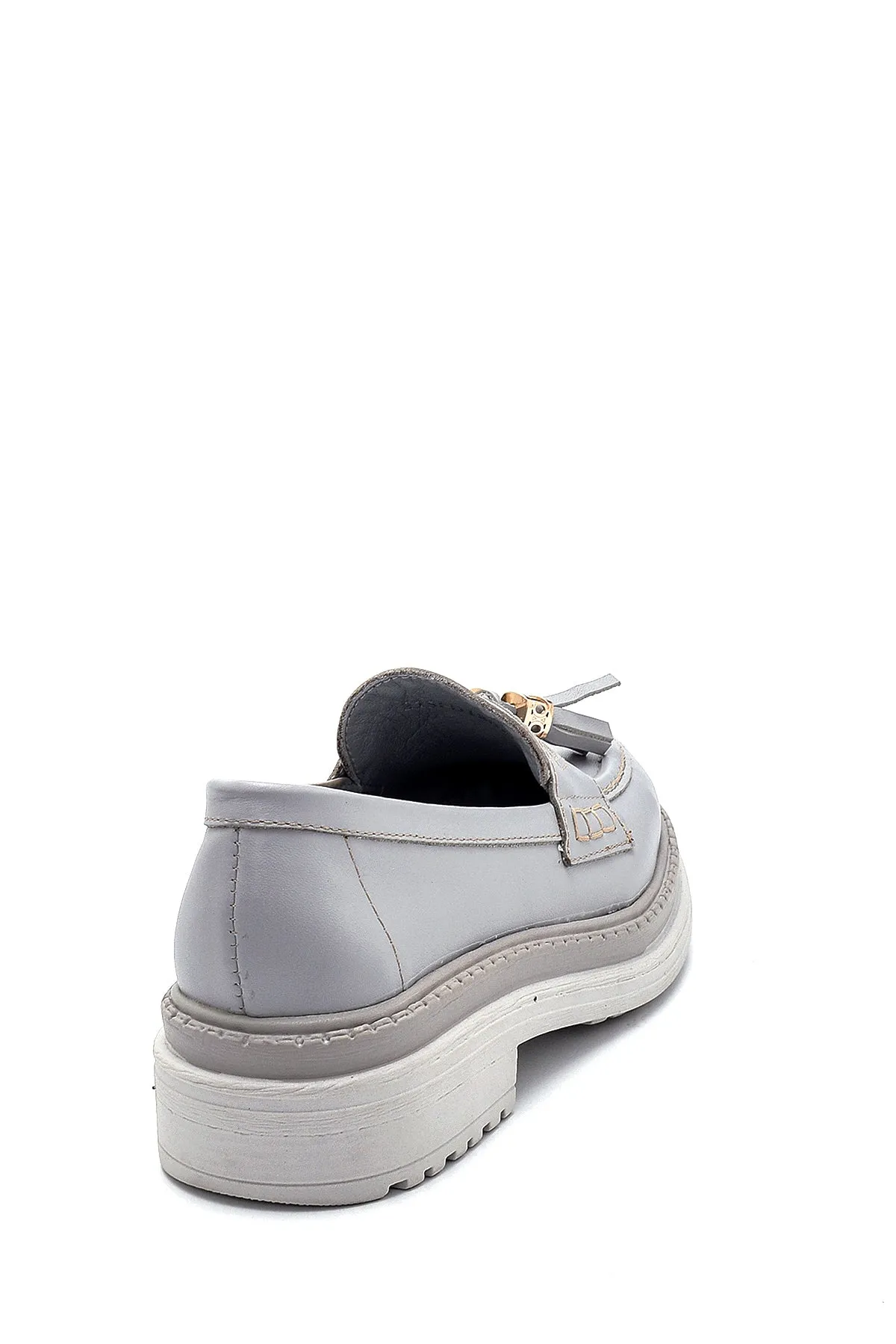 Kadın Deri Püskül Detaylı Loafer
