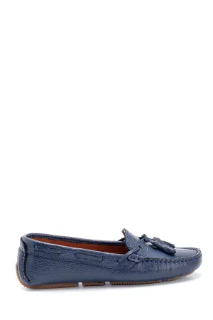 Kadın Püsküllü Deri Loafer