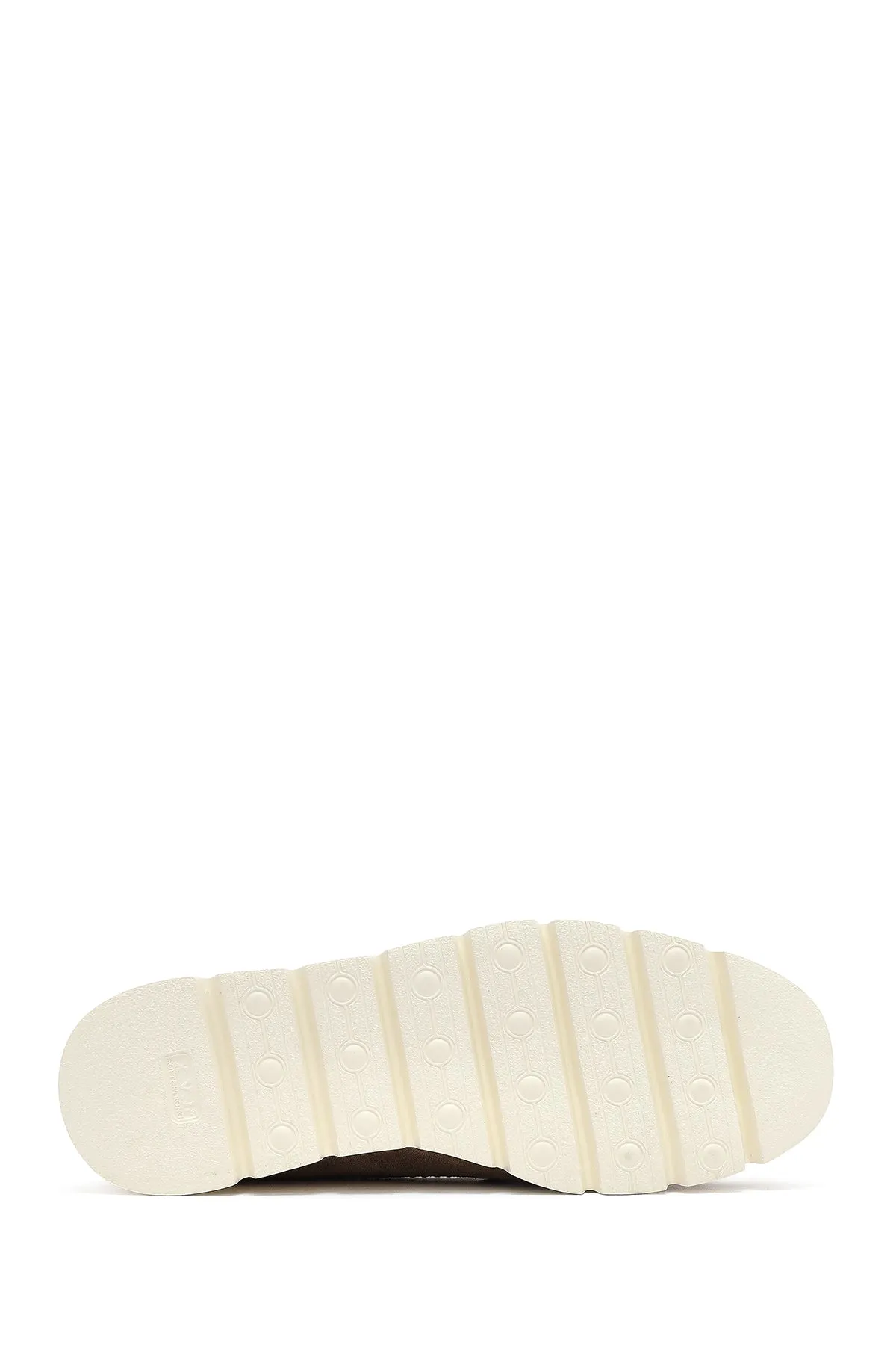 Kadın Vizon Dolgu Topuklu Süet Deri Comfort Loafer