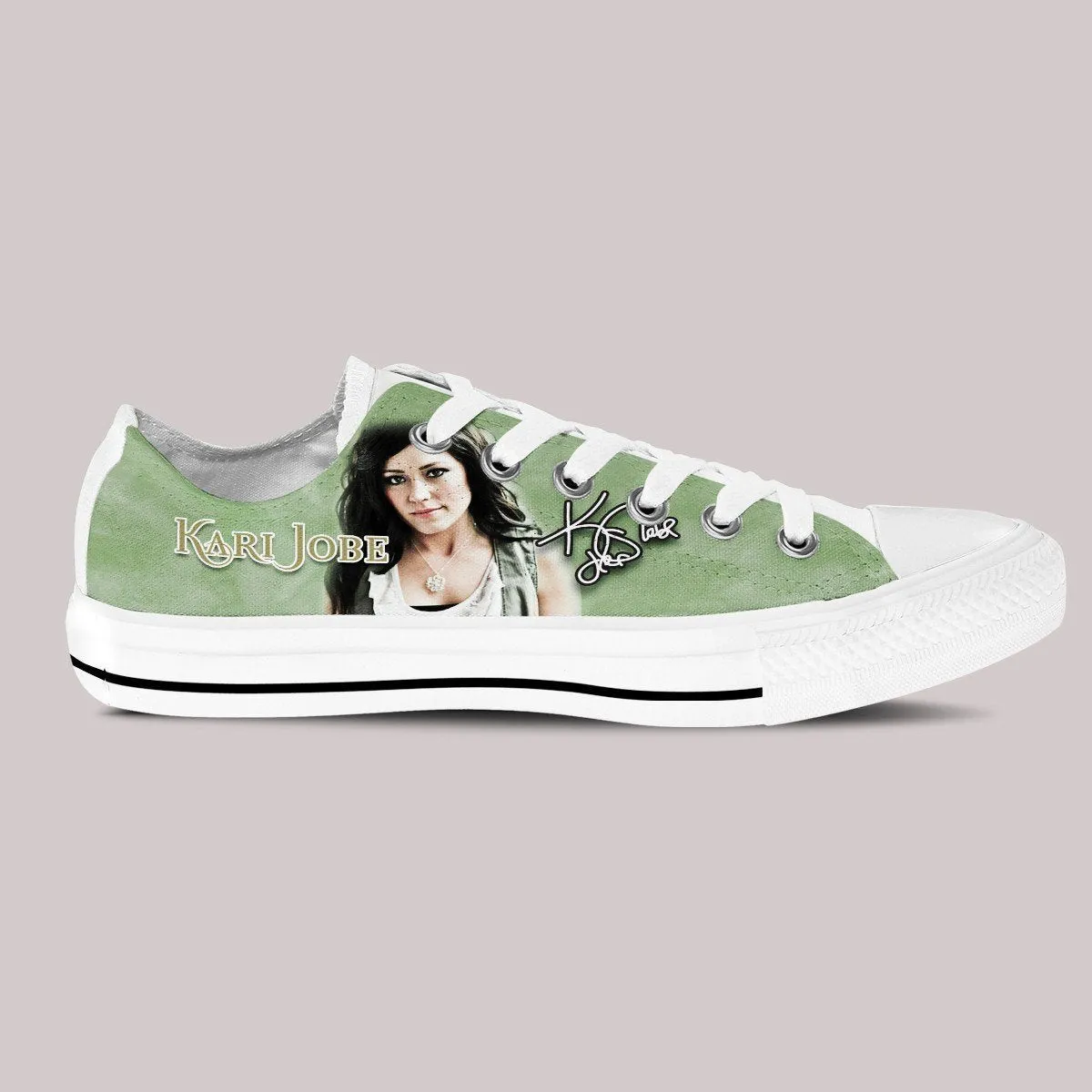 kari jobe ladies low cut sneakers