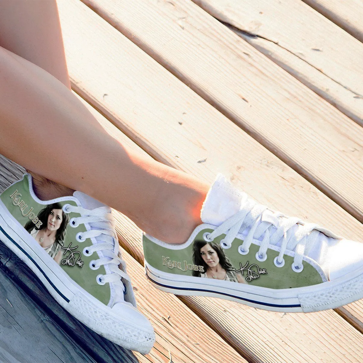 kari jobe ladies low cut sneakers