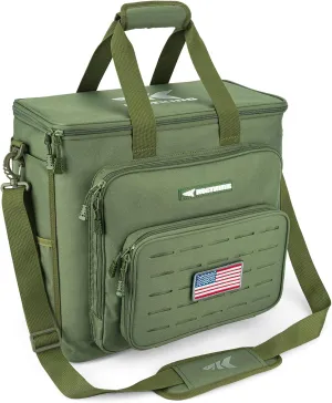 KastKing Fishing Tackle Bags - Saltwater & Freshwater Fishing Bags - Water Resistant, Padded Shoulder Strap - Gear Storage