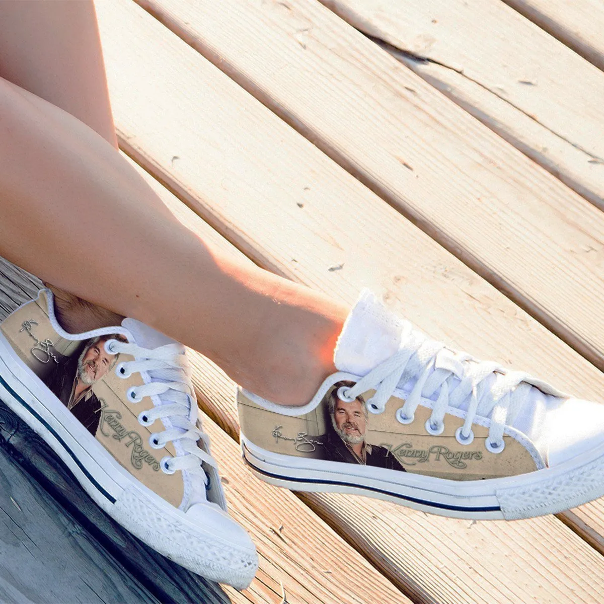 kenny rodgers ladies low cut sneakers