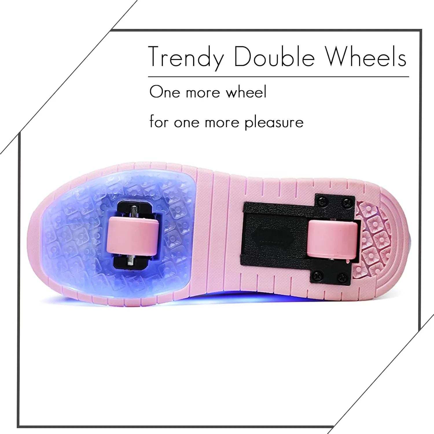 Kids Light Up Shoes with Wheels USB Chargable Colorful Light Up Roller Skate Shoes