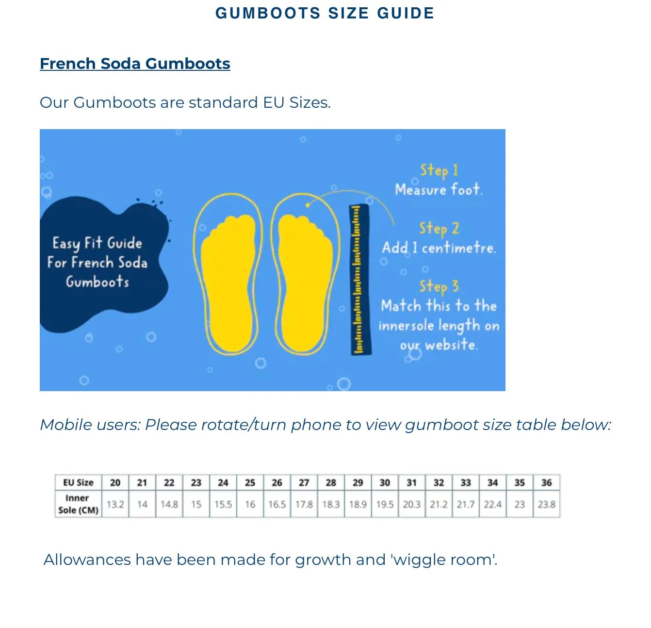 Kids Rubber Gumboots - Green