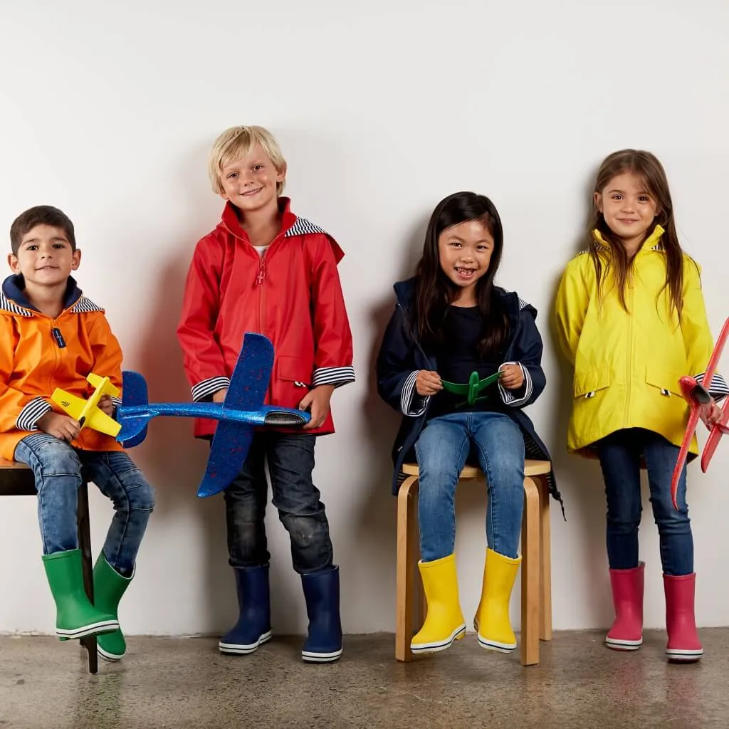 Kids Rubber Gumboots - Green